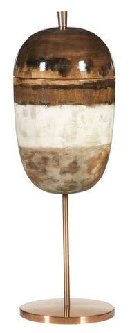 Handprinted Capped Jar GB14236
