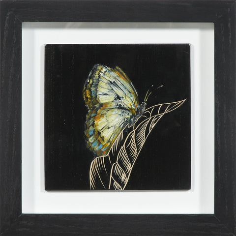 Handprinted framed butterfly HA14038
