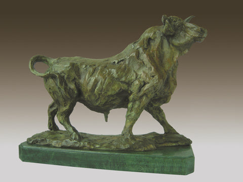 Bronze Statue Sculpture of Bull Zodiac Taurus